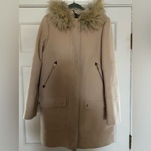 J.Crew Stadium cloth wool chateau parka